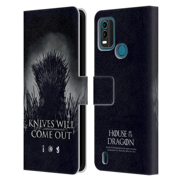 House Of The Dragon: Television Series Art Knives Will Come Out Leather Book Wallet Case Cover For Nokia G11 Plus