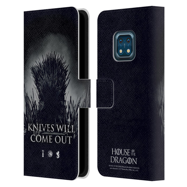 House Of The Dragon: Television Series Art Knives Will Come Out Leather Book Wallet Case Cover For Nokia XR20