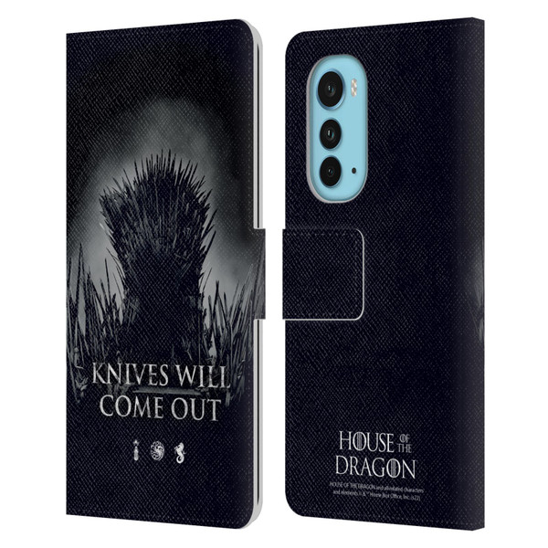 House Of The Dragon: Television Series Art Knives Will Come Out Leather Book Wallet Case Cover For Motorola Edge (2022)