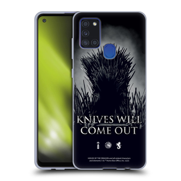 House Of The Dragon: Television Series Art Knives Will Come Out Soft Gel Case for Samsung Galaxy A21s (2020)