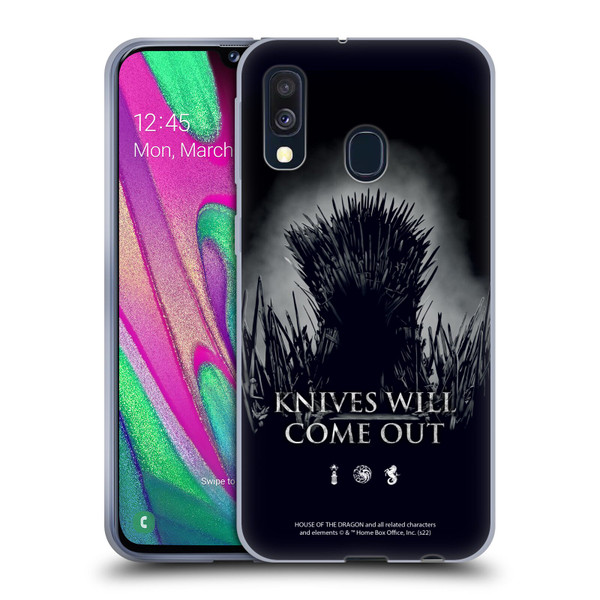 House Of The Dragon: Television Series Art Knives Will Come Out Soft Gel Case for Samsung Galaxy A40 (2019)