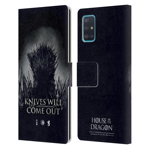 House Of The Dragon: Television Series Art Knives Will Come Out Leather Book Wallet Case Cover For Samsung Galaxy A51 (2019)