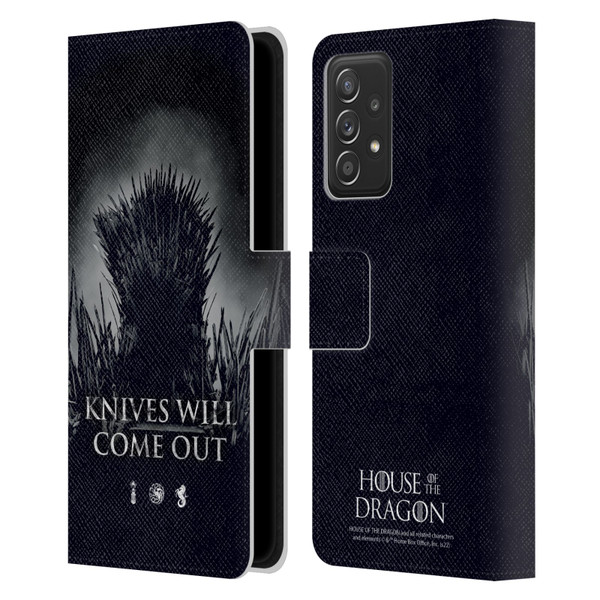 House Of The Dragon: Television Series Art Knives Will Come Out Leather Book Wallet Case Cover For Samsung Galaxy A53 5G (2022)