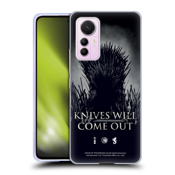 House Of The Dragon: Television Series Art Knives Will Come Out Soft Gel Case for Xiaomi 12 Lite