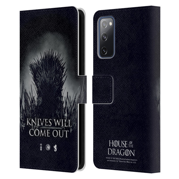 House Of The Dragon: Television Series Art Knives Will Come Out Leather Book Wallet Case Cover For Samsung Galaxy S20 FE / 5G