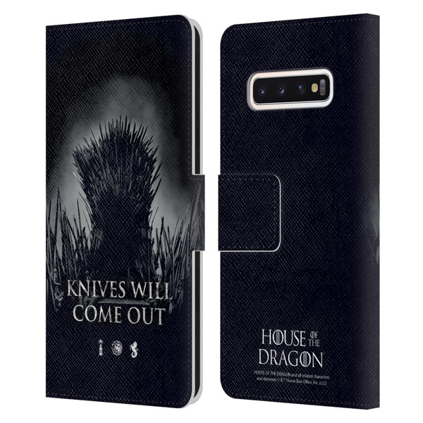 House Of The Dragon: Television Series Art Knives Will Come Out Leather Book Wallet Case Cover For Samsung Galaxy S10