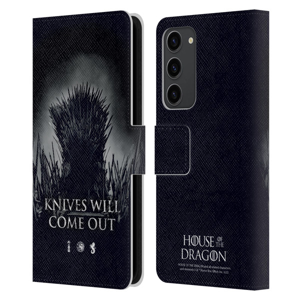 House Of The Dragon: Television Series Art Knives Will Come Out Leather Book Wallet Case Cover For Samsung Galaxy S23+ 5G