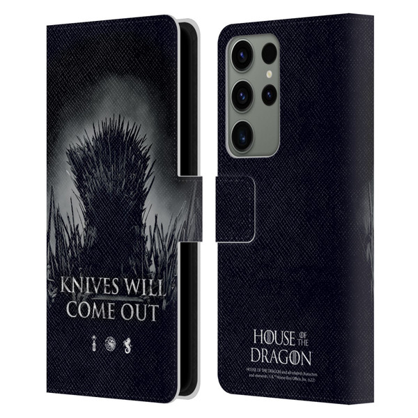 House Of The Dragon: Television Series Art Knives Will Come Out Leather Book Wallet Case Cover For Samsung Galaxy S23 Ultra 5G