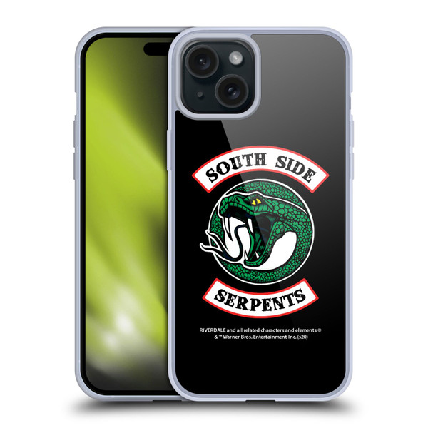 Riverdale Graphics 2 South Side Serpents Soft Gel Case for Apple iPhone 15 Plus