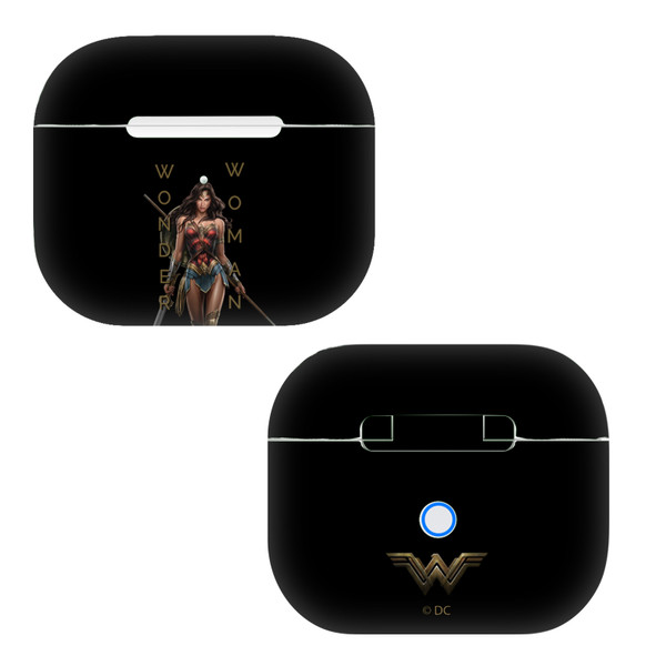 Wonder Woman Movie Assorted Typography Vinyl Sticker Skin Decal Cover for Apple AirPods 3 3rd Gen Charging Case