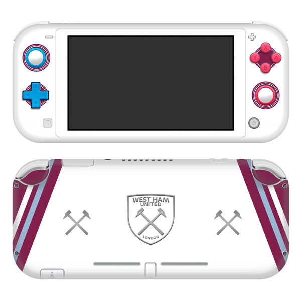 West Ham United FC 2023/24 Crest Kit Away Vinyl Sticker Skin Decal Cover for Nintendo Switch Lite