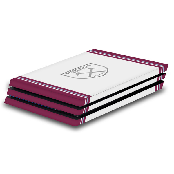 West Ham United FC 2023/24 Crest Kit Away Vinyl Sticker Skin Decal Cover for Sony PS4 Pro Console