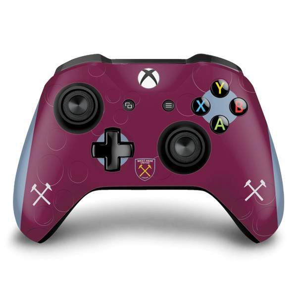West Ham United FC 2023/24 Crest Kit Home Vinyl Sticker Skin Decal Cover for Microsoft Xbox One S / X Controller