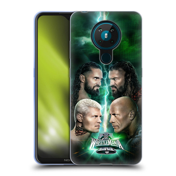 WWE Wrestlemania 40 Key Art Poster Soft Gel Case for Nokia 5.3