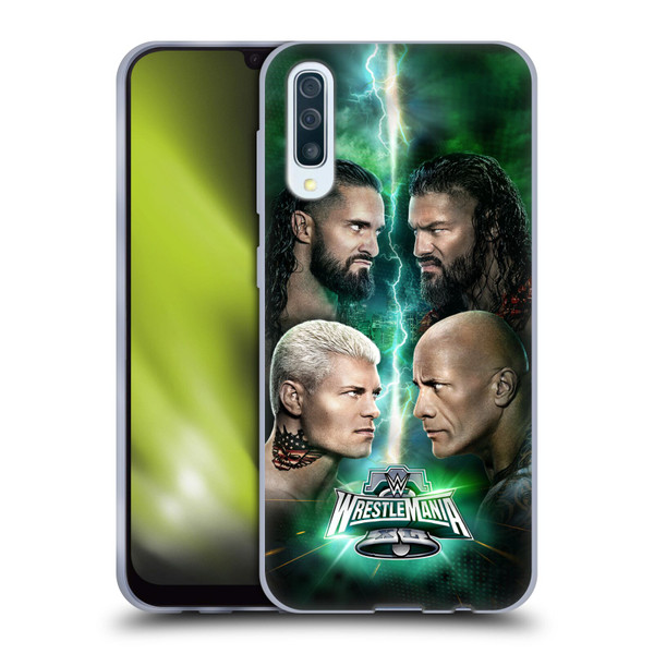 WWE Wrestlemania 40 Key Art Poster Soft Gel Case for Samsung Galaxy A50/A30s (2019)