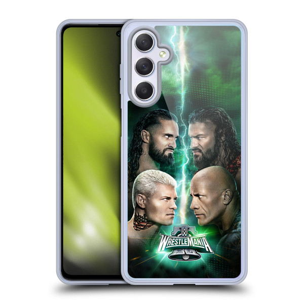 WWE Wrestlemania 40 Key Art Poster Soft Gel Case for Samsung Galaxy M54 5G