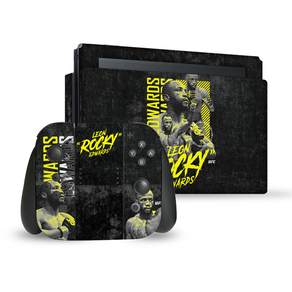 UFC Leon Edwards Typography Vinyl Sticker Skin Decal Cover for Nintendo Switch Bundle