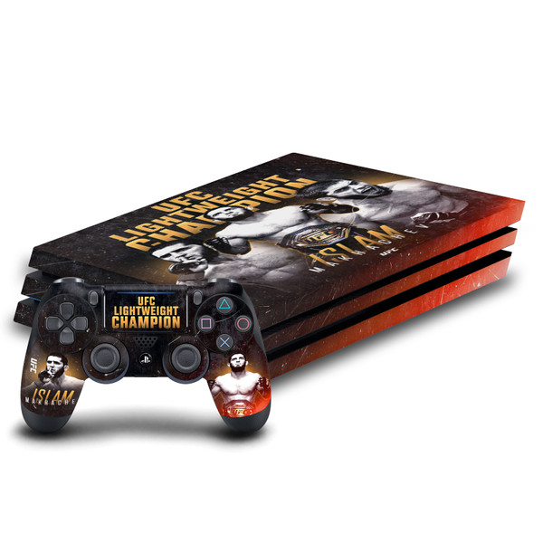 UFC Islam Makhachev Champion Vinyl Sticker Skin Decal Cover for Sony PS4 Pro Bundle