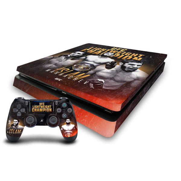 UFC Islam Makhachev Champion Vinyl Sticker Skin Decal Cover for Sony PS4 Slim Console & Controller