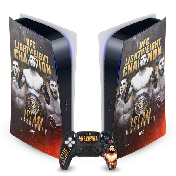 UFC Islam Makhachev Champion Vinyl Sticker Skin Decal Cover for Sony PS5 Digital Edition Bundle