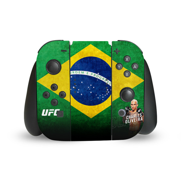 UFC Charles Oliveira Brazil Flag Vinyl Sticker Skin Decal Cover for Nintendo Switch Joy Controller