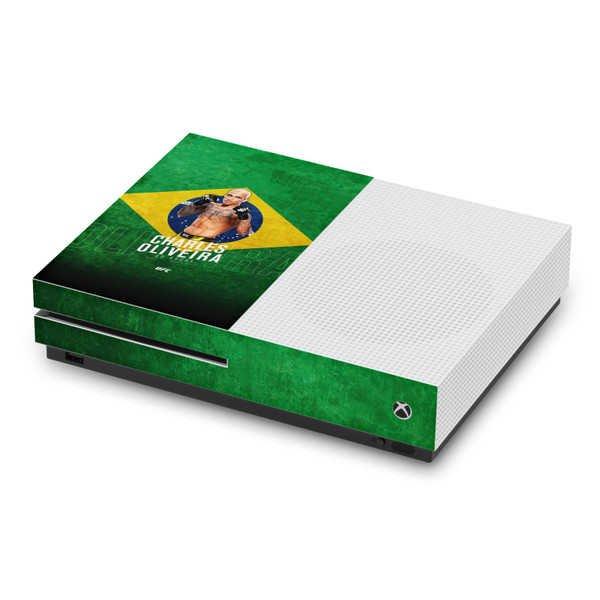UFC Charles Oliveira Brazil Flag Vinyl Sticker Skin Decal Cover for Microsoft Xbox One S Console