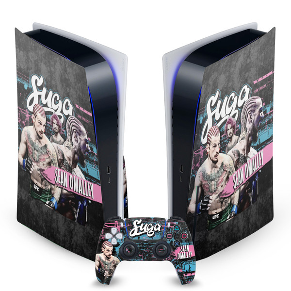UFC Sean O'Malley Sugar Distressed Vinyl Sticker Skin Decal Cover for Sony PS5 Disc Edition Bundle