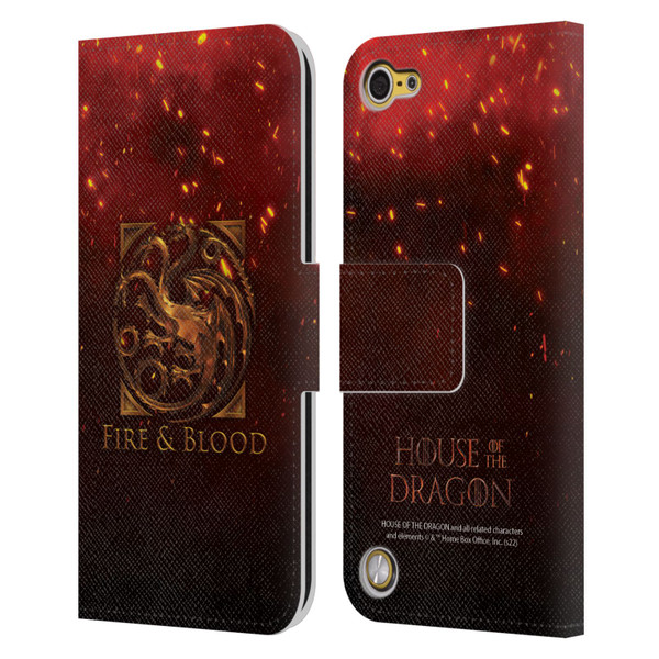 House Of The Dragon: Television Series Key Art Targaryen Leather Book Wallet Case Cover For Apple iPod Touch 5G 5th Gen