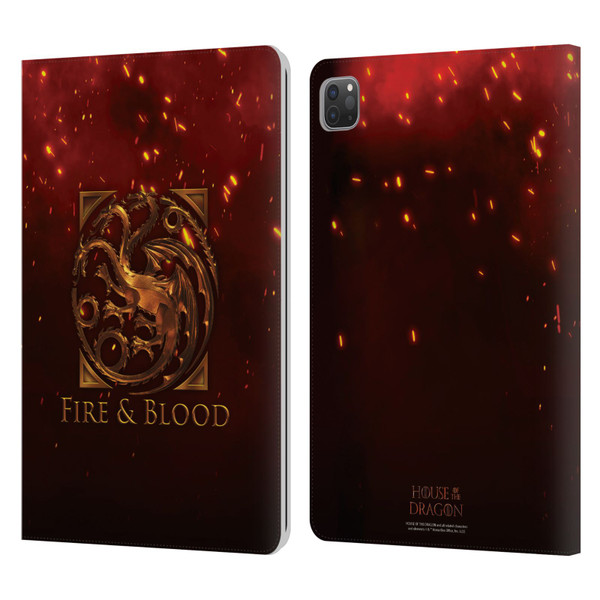 House Of The Dragon: Television Series Key Art Targaryen Leather Book Wallet Case Cover For Apple iPad Pro 11 2020 / 2021 / 2022