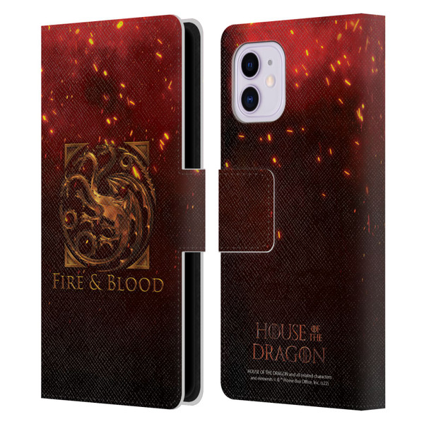 House Of The Dragon: Television Series Key Art Targaryen Leather Book Wallet Case Cover For Apple iPhone 11