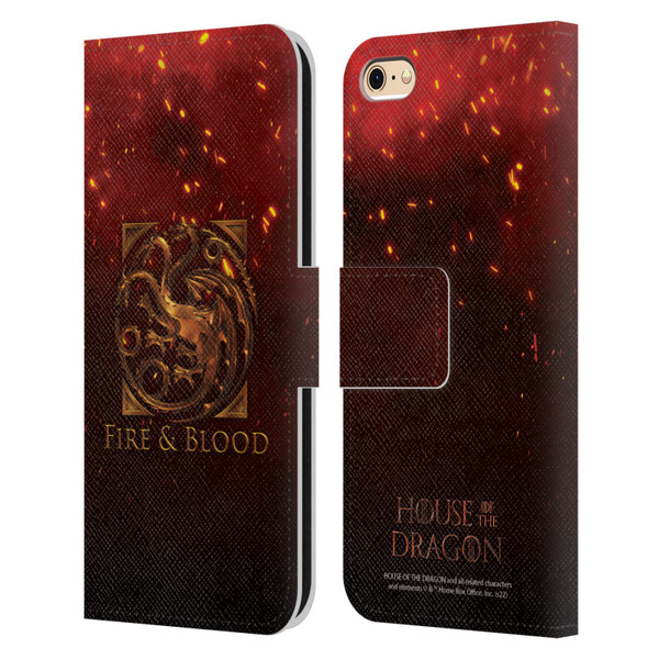 House Of The Dragon: Television Series Key Art Targaryen Leather Book Wallet Case Cover For Apple iPhone 6 / iPhone 6s