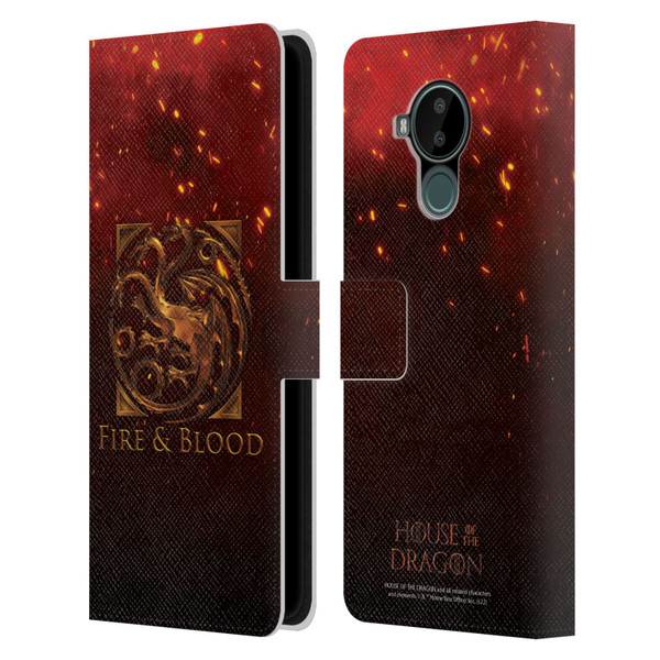 House Of The Dragon: Television Series Key Art Targaryen Leather Book Wallet Case Cover For Nokia C30