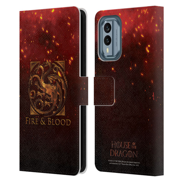 House Of The Dragon: Television Series Key Art Targaryen Leather Book Wallet Case Cover For Nokia X30