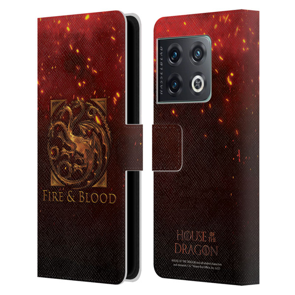 House Of The Dragon: Television Series Key Art Targaryen Leather Book Wallet Case Cover For OnePlus 10 Pro