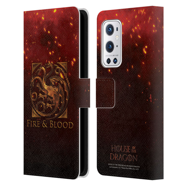 House Of The Dragon: Television Series Key Art Targaryen Leather Book Wallet Case Cover For OnePlus 9 Pro