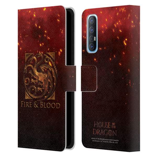 House Of The Dragon: Television Series Key Art Targaryen Leather Book Wallet Case Cover For OPPO Find X2 Neo 5G