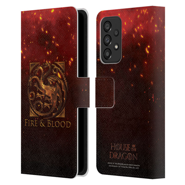 House Of The Dragon: Television Series Key Art Targaryen Leather Book Wallet Case Cover For Samsung Galaxy A33 5G (2022)