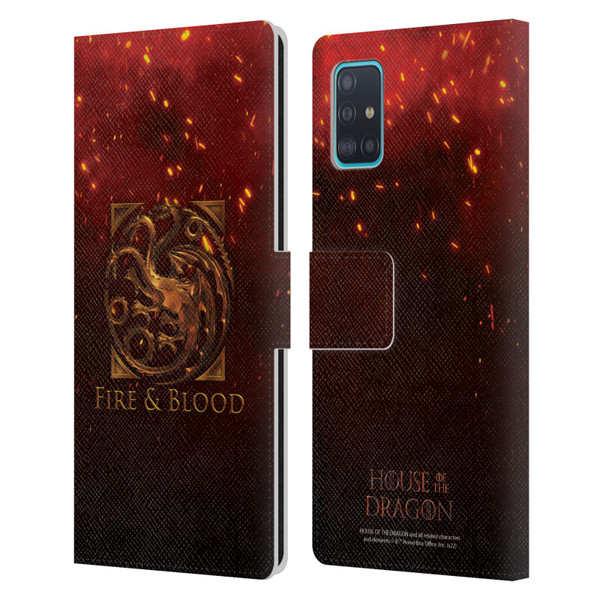 House Of The Dragon: Television Series Key Art Targaryen Leather Book Wallet Case Cover For Samsung Galaxy A51 (2019)