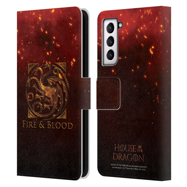 House Of The Dragon: Television Series Key Art Targaryen Leather Book Wallet Case Cover For Samsung Galaxy S21 5G