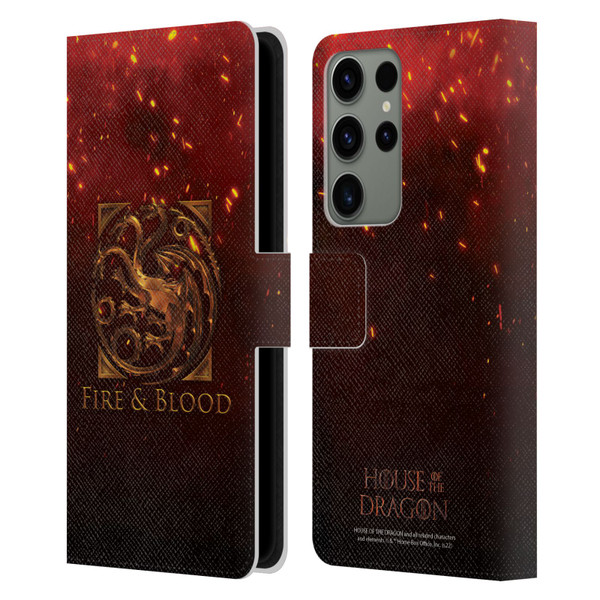 House Of The Dragon: Television Series Key Art Targaryen Leather Book Wallet Case Cover For Samsung Galaxy S23 Ultra 5G