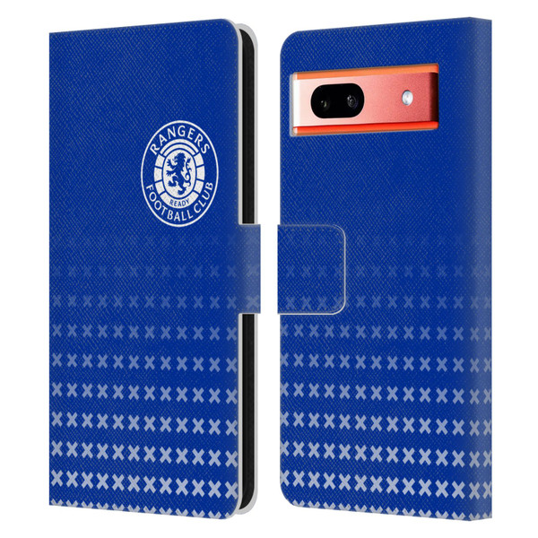 Rangers FC Crest Matchday Leather Book Wallet Case Cover For Google Pixel 7a