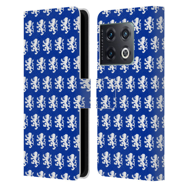 Rangers FC Crest Pattern Leather Book Wallet Case Cover For OnePlus 10 Pro