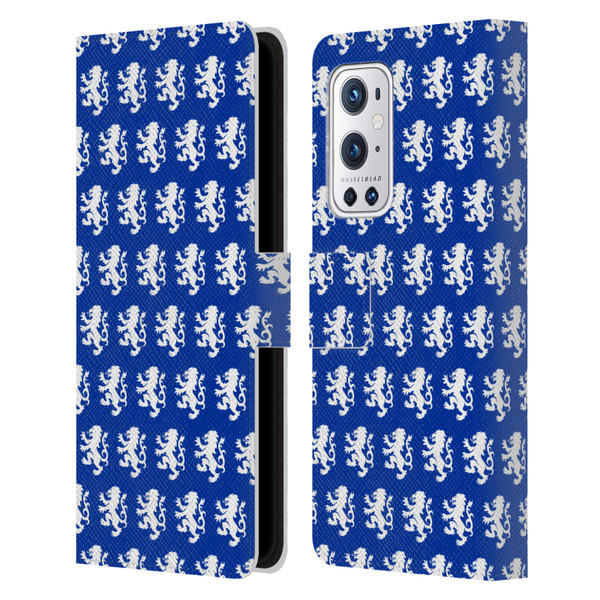 Rangers FC Crest Pattern Leather Book Wallet Case Cover For OnePlus 9 Pro