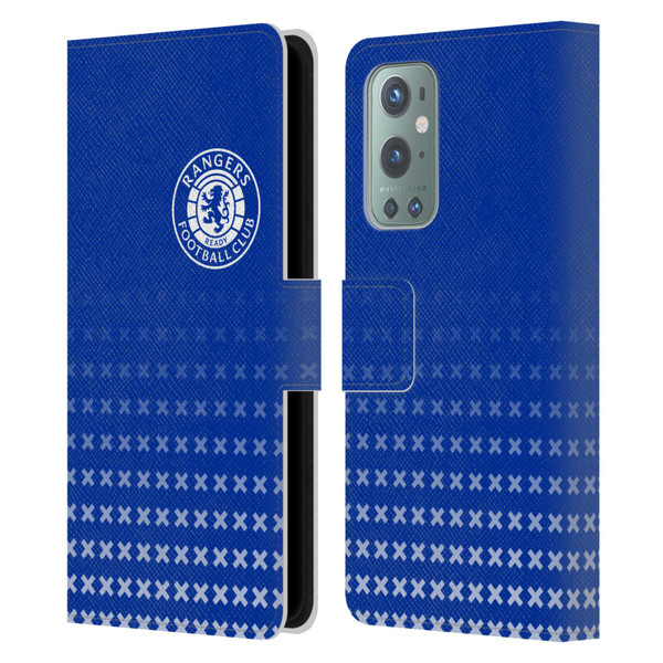 Rangers FC Crest Matchday Leather Book Wallet Case Cover For OnePlus 9