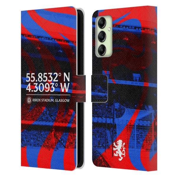 Rangers FC Crest Stadium Leather Book Wallet Case Cover For Samsung Galaxy A14 5G
