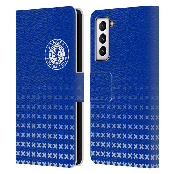 Rangers FC Crest Matchday Leather Book Wallet Case Cover For Samsung Galaxy S21 5G