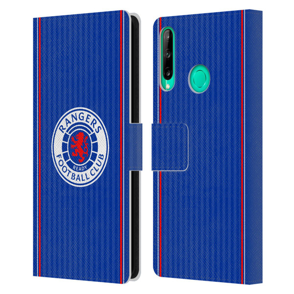 Rangers FC 2023/24 Kit Home Leather Book Wallet Case Cover For Huawei P40 lite E