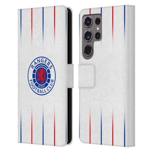 Rangers FC 2023/24 Kit Away Leather Book Wallet Case Cover For Samsung Galaxy S24 Ultra 5G
