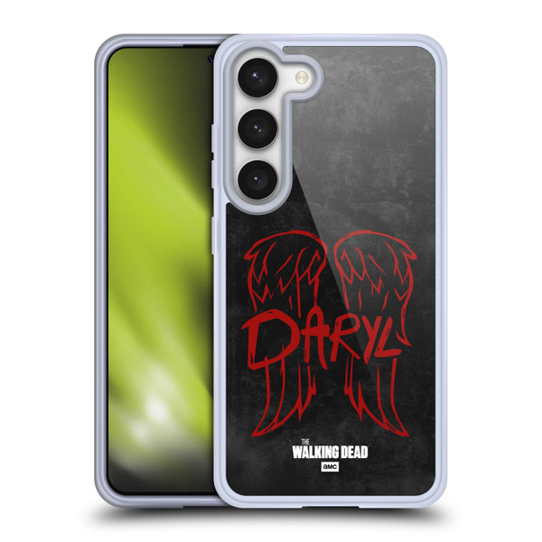 AMC The Walking Dead Daryl Dixon Iconic Wings Logo Soft Gel Case for Samsung Galaxy S23 5G