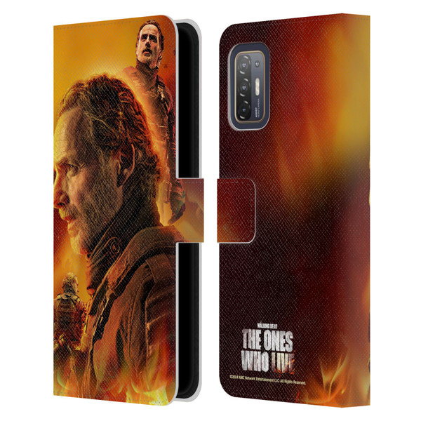 The Walking Dead: The Ones Who Live Key Art Rick Leather Book Wallet Case Cover For HTC Desire 21 Pro 5G
